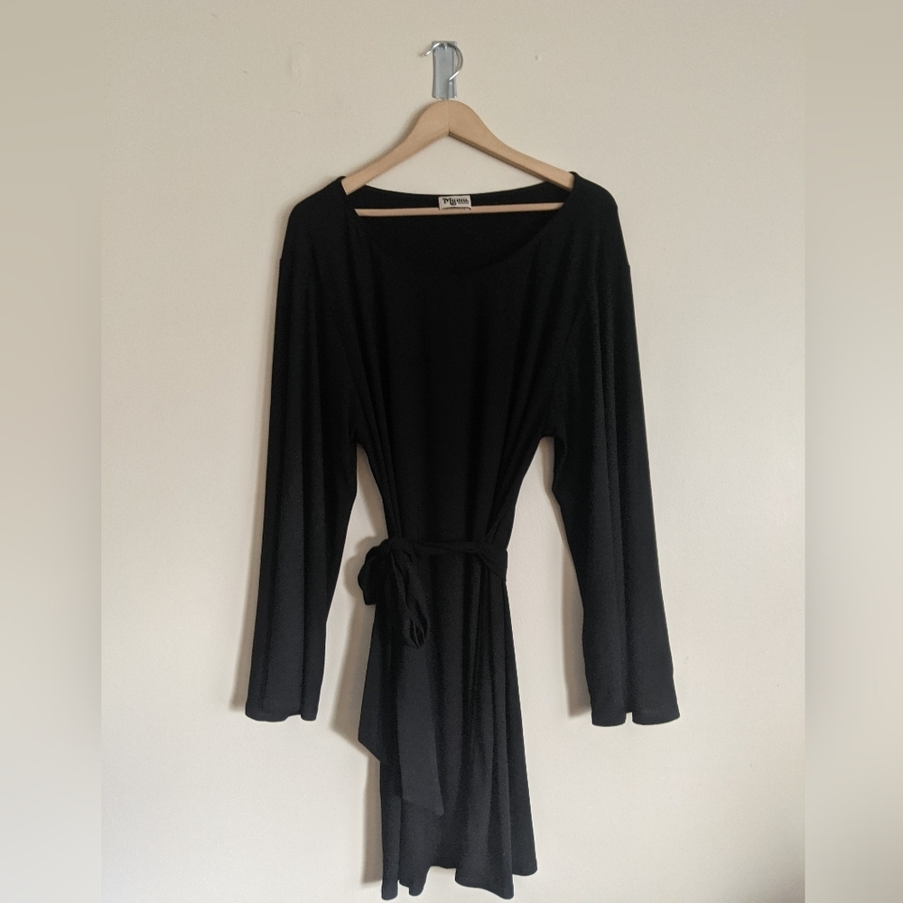 Show Me Your MuMu Black Wrap Dress | Size M | Excellent Condition.